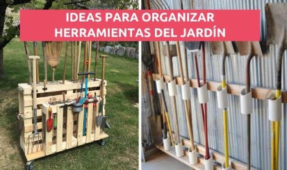 organizar herramientas de jardin