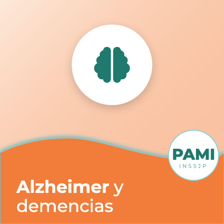Portada de la guía de PAMI: Alzheimer y demencias: lo que ofrece PAMI