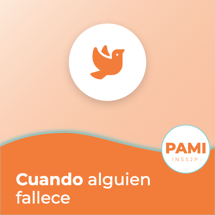 Portada de la guía de PAMI: Cuando alguien fallece: pensión, sepelio y cobertura