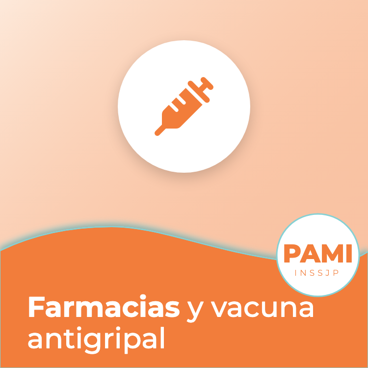 Portada de la guía de PAMI: Farmacias de la red y vacuna antigripal