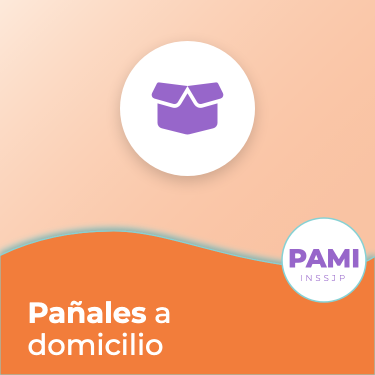 Portada de la guía de PAMI: Pañales y apósitos a domicilio